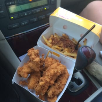 Hardee's - Amazingly fresh hand battered tenders! Bacon cheese fries were decent & not pictured was like 4 cherry cokes haha! - Burgers Near Me - Cross City, Florida