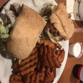 The Ranch - Steak sandwich with sweet potato fries - Steakhouses Near Me - Phelan, California The Ranch - Steak sandwich with sweet potato fries - Steakhouses Near Me - Phelan, California