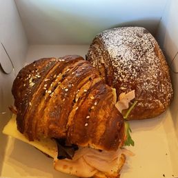 Chocolate Croissant and Turkey Croissant