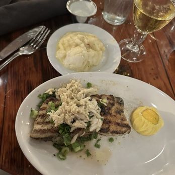 Capt. Anderson's Restaurant - Grouper Imperial with mashed potatoes - Seafood Near Me - Panama City Beach, Florida