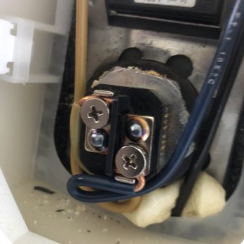 Red Brass Plumbing & Drain - Burnt out water Heater contacts - Plumbing Near Me - San Antonio, Texas Red Brass Plumbing & Drain - Burnt out water Heater contacts - Plumbing Near Me - San Antonio, Texas