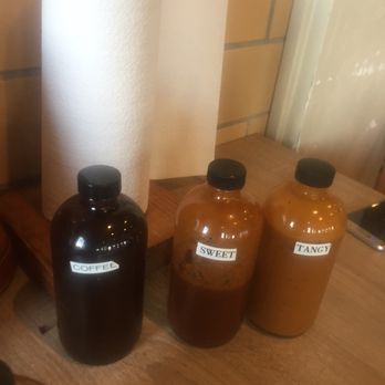 Killen's Barbecue - Sauce trio: coffee = smoky steak sauce - Barbeque Near Me - Pearland, Texas Killen's Barbecue - Sauce trio: coffee = smoky steak sauce - Barbeque Near Me - Pearland, Texas