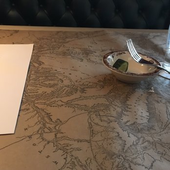 Ted's Montana Grill - Tablecloth with a map - American Near Me - Columbus, Ohio Ted's Montana Grill - Tablecloth with a map - American Near Me - Columbus, Ohio