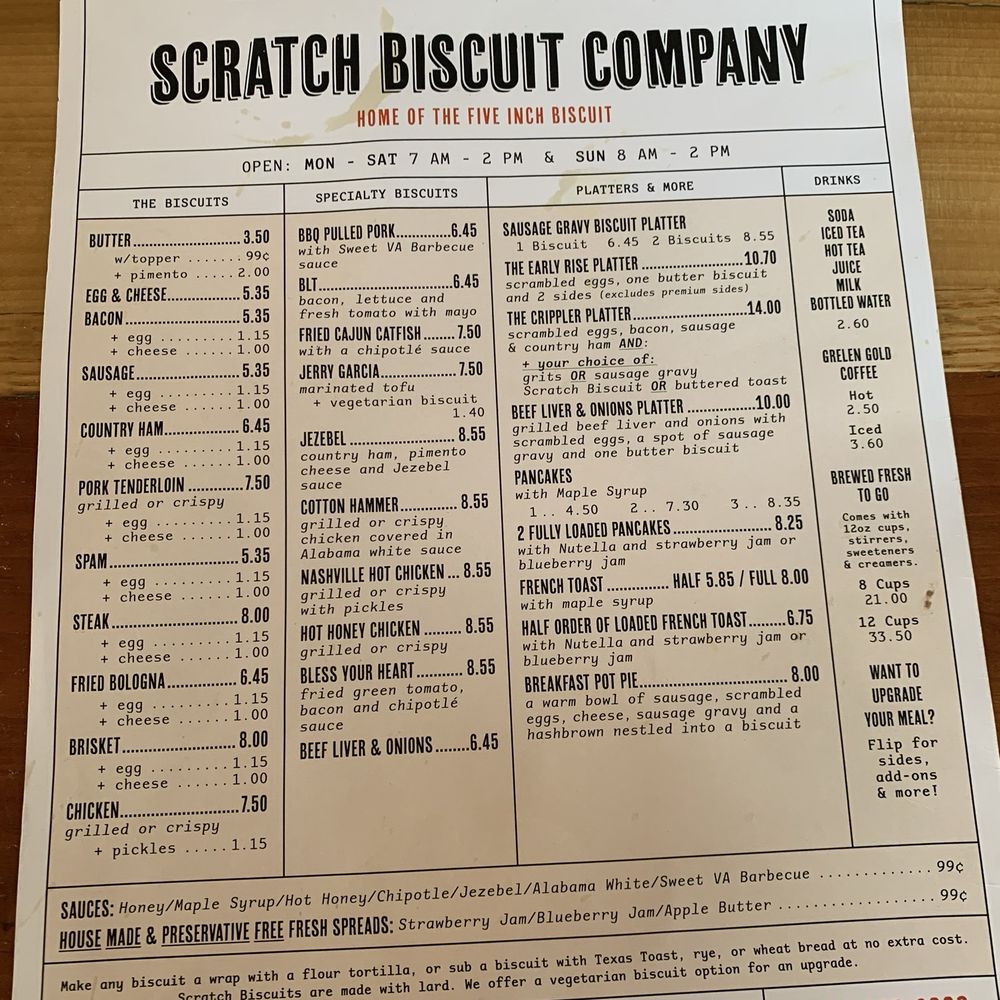 Scratch Biscuit Company - Breakfast & Brunch Near Me - Roanoke, Virginia Scratch Biscuit Company - Breakfast & Brunch Near Me - Roanoke, Virginia