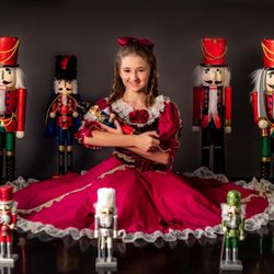 The Ridgefield School of Dance - Gabriella poses for our Nutcracker Ballet program cover