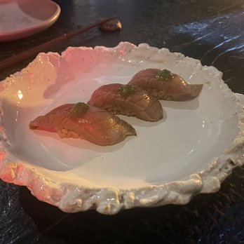 Robin - Han zuko. Half seared. Tomatillo sauce - Sushi Bars Near Me - San Francisco, California