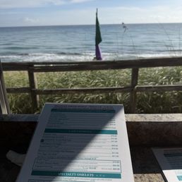 Menu over the ocean! Menu over the ocean!
