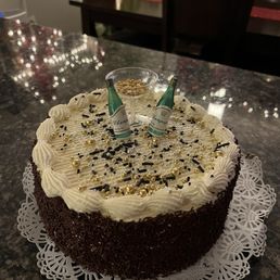 Four flavor cake...frosting is true buttercream like my family used to make..I could eat an entire bowl! Four flavor cake...frosting is true buttercream like my family used to make..I could eat an entire bowl!