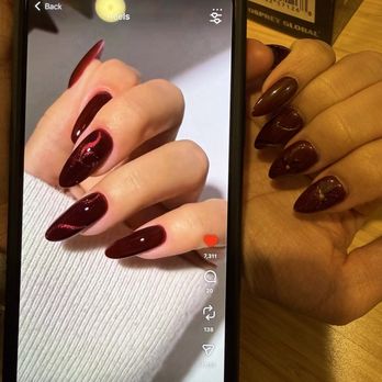 Bliss Nail Lounge - Comparison of inspo pic vs execution: - Nail Salons Near Me - Colorado Springs, Colorado