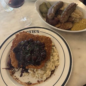 Otto's - Duck Schnitzel and Wurst Plate - German Near Me - Fredericksburg, Texas Otto's - Duck Schnitzel and Wurst Plate - German Near Me - Fredericksburg, Texas
