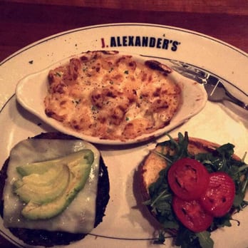 J. Alexander's - Veggie burger and Mac and cheese $13 - New American Near Me - Atlanta, Georgia