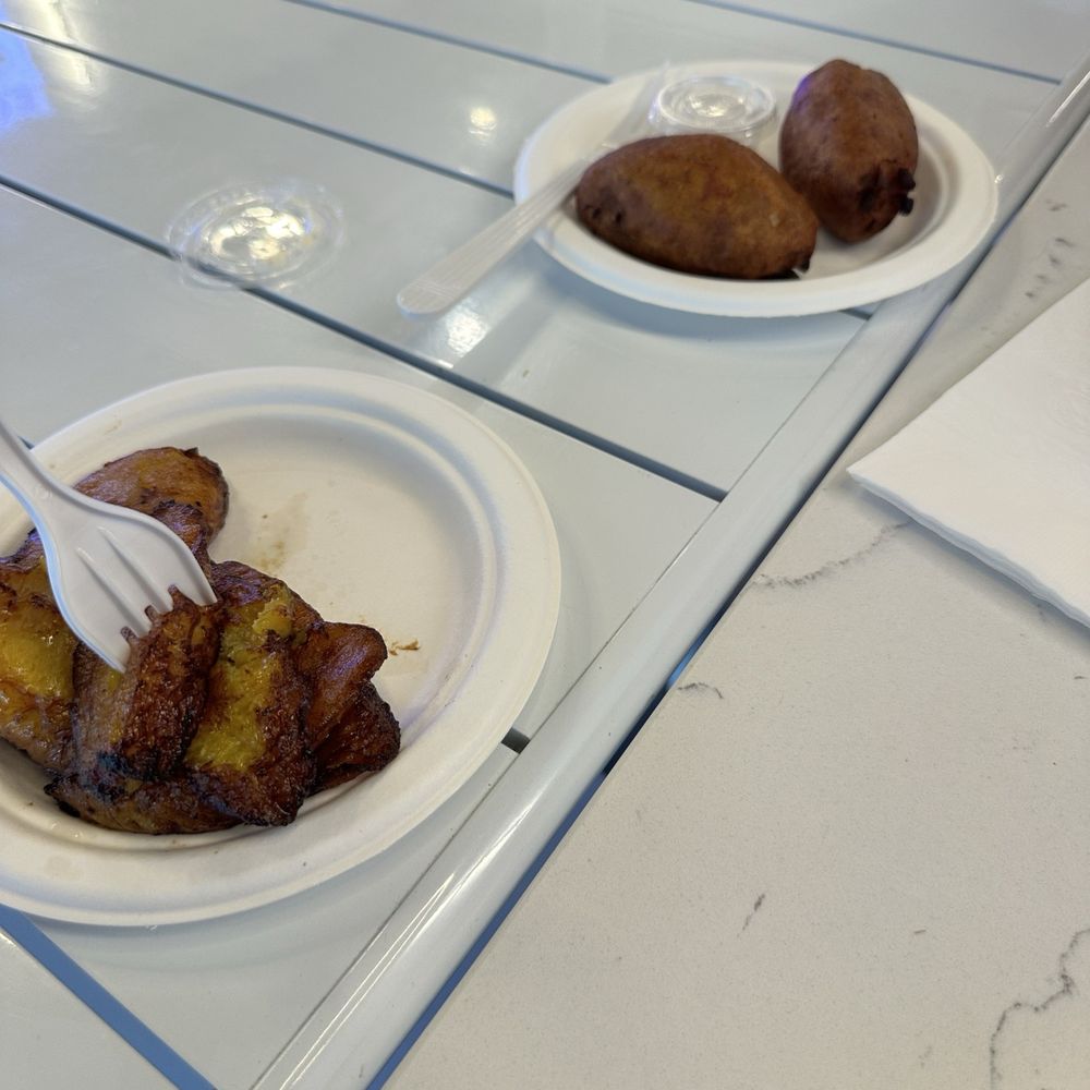 Plantains and empanadas