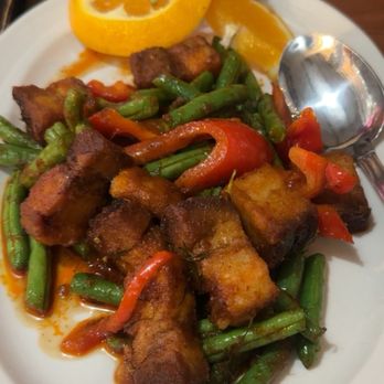 Aroi Thai - Carlsbad - Pad Prink Khing with Moo Kroc (Crispy Pork) - Thai Near Me - Carlsbad, California Aroi Thai - Carlsbad - Pad Prink Khing with Moo Kroc (Crispy Pork) - Thai Near Me - Carlsbad, California