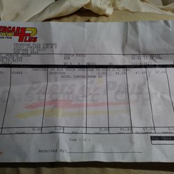 Morris' Mobile Techs - Receipt for part.