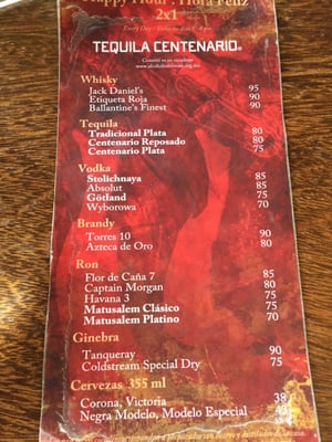 Menu photo 2 Hank's Querétaro Santiago de Querétaro, QUE Menu photo 2 Hank's Querétaro Santiago de Querétaro, QUE