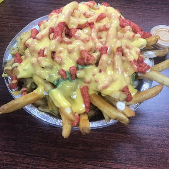 Fatima's Grill - Flamin' hot cheetos pollo asado fries - Mediterranean Near Me - Downey, California