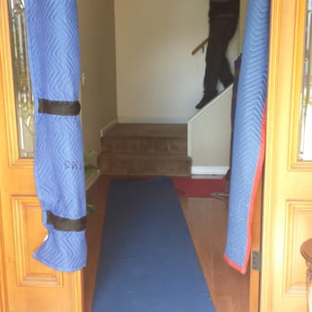 CR Moving Services - Protecting the doorway and hardwood floors - Movers Near Me - Citrus Heights, California CR Moving Services - Protecting the doorway and hardwood floors - Movers Near Me - Citrus Heights, California