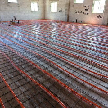 Mac Plumbing  - Radiant floor heating piping installation before concrete. - Plumbing Near Me
