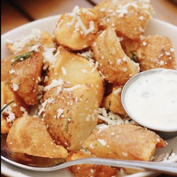 Aba - crispy potatoes | (ig: @alisa.eats.food) - Mediterranean Near Me - Austin, Texas Aba - crispy potatoes | (ig: @alisa.eats.food) - Mediterranean Near Me - Austin, Texas