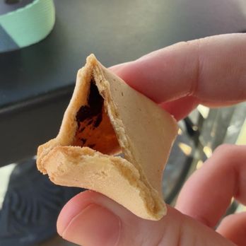 Panda Express - Fortune cookie with dark muddy suspicious substance - Chinese Near Me - Solana Beach, California