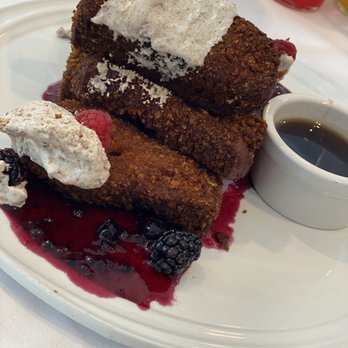 Rusty Pelican - Double Dipped French Toast Sticks - Seafood Near Me - Tampa, Florida Rusty Pelican - Double Dipped French Toast Sticks - Seafood Near Me - Tampa, Florida