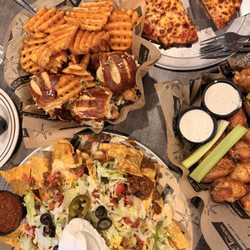 Park Tavern Bowling & Entertainment - Waffle Fries Nachos Grande Wings Cheese pizza