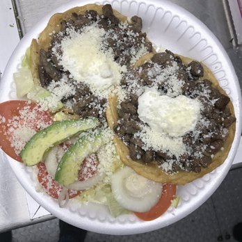 El Torero Taqueria - Sopes de fajita, are made fresh. - Food Trucks Near Me - Spring, Texas