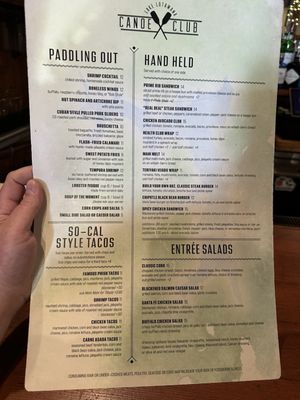 Menu photo 1 Canoe Club Lakeside Grill Lee's Summit, MO
