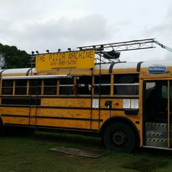 The Pizza Machine - Side of the bus where you order.