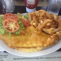 Fish burger + fries