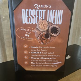 Ramon’s Tacos y Tapas - Dessert menu - Tacos Near Me - Glendora, California Ramon’s Tacos y Tapas - Dessert menu - Tacos Near Me - Glendora, California