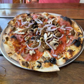 Stickmen Brewing - Combo pizza, Black Flash & The Bee's Knees beer. Awesome beer choices, Service & pizza. We'll be definitely be back. - Pizza Near Me - McMinnville, Oregon Stickmen Brewing - Combo pizza, Black Flash & The Bee's Knees beer. Awesome beer choices, Service & pizza. We'll be definitely be back. - Pizza Near Me - McMinnville, Oregon
