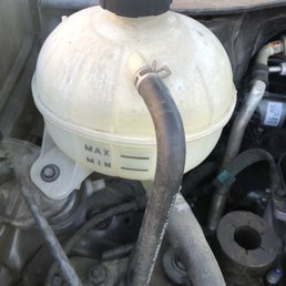 Empty coolant Empty coolant
