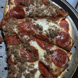 George's Place - Pepperoni and sausage!! Delicious