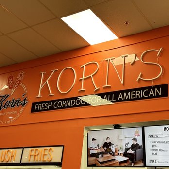 Korn's - a sign for a fast food restaurant - American Near Me - Indianapolis, Indiana Korn's - a sign for a fast food restaurant - American Near Me - Indianapolis, Indiana