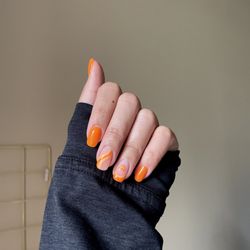 Holly and Hudson - Orange design by Annie