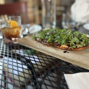Red Oak Bistro - Goat cheese flatbread pizza with tomato jam - Cafes Near Me - Gatlinburg, Tennessee
