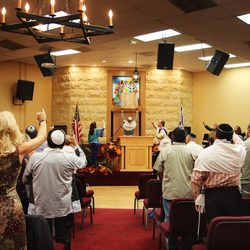 Beth Emunah Messianic Synagogue - Beth Emunah sanctuary during Torah service on Shabbat