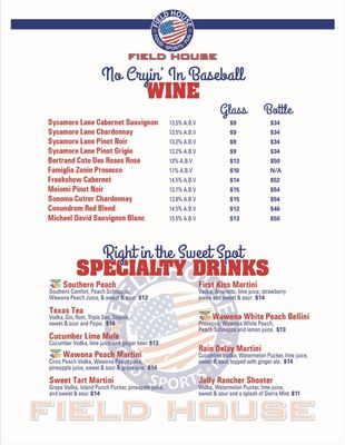 Menu photo 8 Field House Fresno, CA Menu photo 8 Field House Fresno, CA