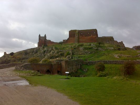 Hammershus Castle Ruins by null