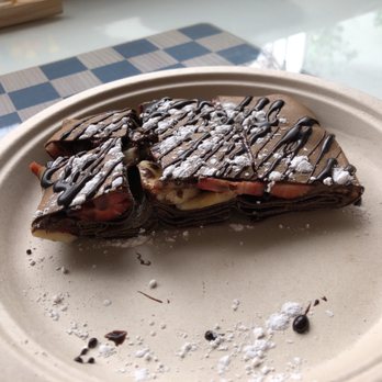 Bitter Sweet - More of the strawberry & banana with Nutella on a brownie crepe - Creperies Near Me - Cincinnati, Ohio
