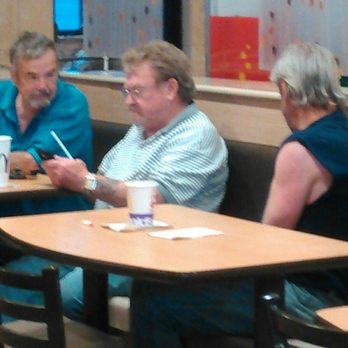 McDonald's - The guy in the shirt without sleeves has resided at this McDonald's for 7 years now. He asks everyone for money that comes into the lobby. - Burgers Near Me - Indianapolis, Indiana