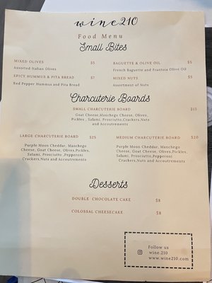 Menu photo 5 Wine 210 San Antonio, TX