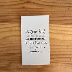 Vintage Soul Mini Mall - 5.1.2025