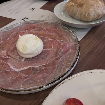 Marina - San Danielle prosciutto and Burrata with their puffy bread. - Italian Near Me - Pasadena, California
