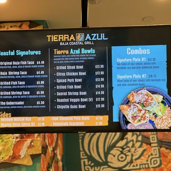 Tierra Azul - Menu as of 2025/10/01 - New Mexican Cuisine Near Me - Burbank, California Tierra Azul - Menu as of 2025/10/01 - New Mexican Cuisine Near Me - Burbank, California