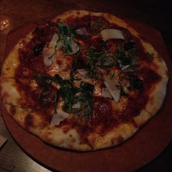 Congregation Brewery & Cocina - Artisan Pepperoni and Sausage Flatbread - Pubs Near Me - Pasadena, California