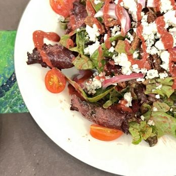 Cafe Barbosso - Salad with Sundried Tomatoes , Gorgonzola and Onions - Italian Near Me - Sarasota, Florida