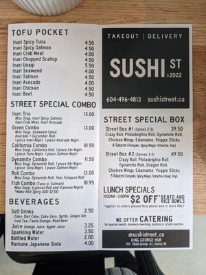 Menu photo 4 Sushi Street Surrey, BC Menu photo 4 Sushi Street Surrey, BC