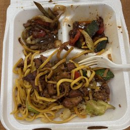 Black pepper chicken and Cajun spicy chicken (already eaten)